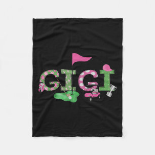 Golf Gigi Nk Hole In One Golf 1st Birthday Girl Fleece Blanket