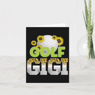 Golf Gigi Of A Golf Player Gigi Leopard Golfer Gig Card