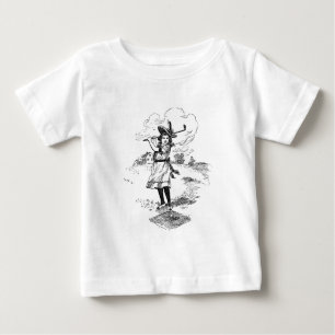 Golf Girl Golfing Vintage Art Baby T-Shirt