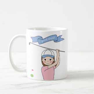 golf girl mug