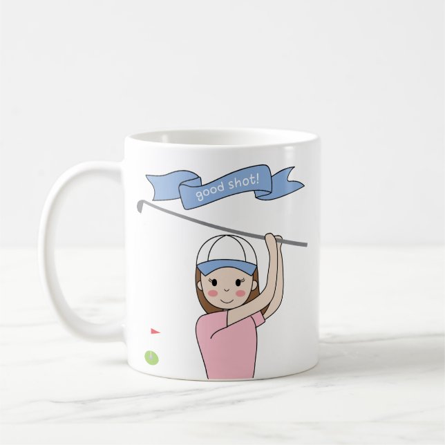 golf girl mug (Left)