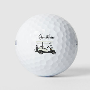 Golf Golfer Cart Personalized Golf Balls