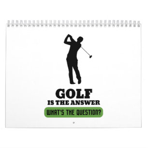 Golf Golfer Golfing Golf ball Golf course Calendar