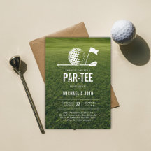 Golf Golfer Golfing Minimalist Men 30th Birthday
