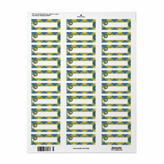 Golf / Golfer / Golfing theme party Return Address Label (Full Sheet)