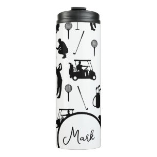 Golf Golfer is Golfing Thermal Tumbler