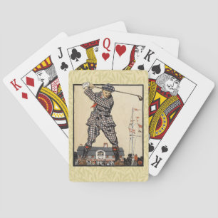 Golf Golfer Vintage Antique Golfing Playing Cards