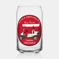 Golf Golfing Cart Drinkware Set