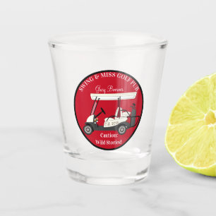 Golf Golfing Cart Shot Glass Drinkware 