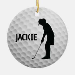 Golf Golfing Design  Ceramic Ornament