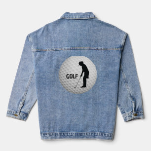 Golf Golfing Design Denim Jacket