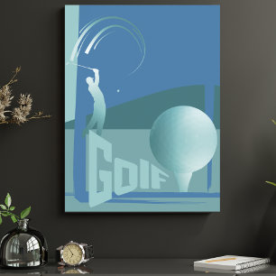 Golf golfing golfer Golf club resort wall decor