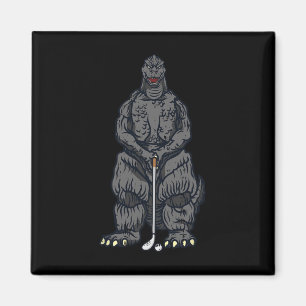 Golf Golfing Japanese Movie Dinosaur Monster Golfe Magnet