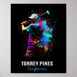 Golf Golfing Torrey Pines 2 Poster