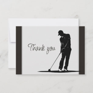 Golf Golfing Volunteer Helper Thank You Card