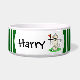 Golf Golfing Yellow Lab Labrador Retriever Dog