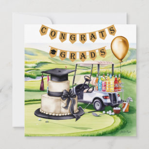 "Golf Graduation Card – Congratulations Graduate!"