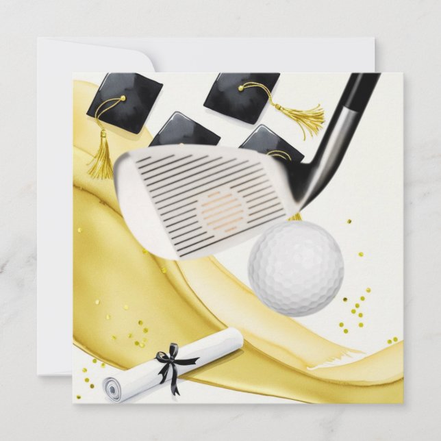 Golf Graduation Card – Congratulations Graduate (Front)