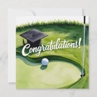 Golf Graduation Congratulations on Par for golfer