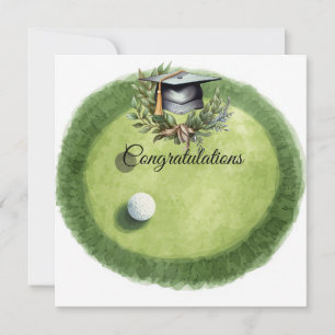 Golf Graduation Congratulations on Par for golfer  Card