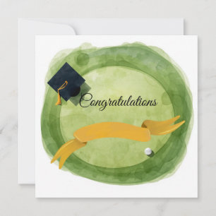 Golf Graduation Congratulations on Par for golfer Card