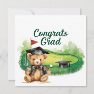 Golf Graduation Congratulations on Par for golfer Card