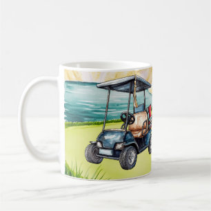 Golf Graduation themed for golfer on putting green Coffee Mug