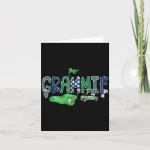 Golf Grammie Hole in One Golf 1st Birthday Boy Card