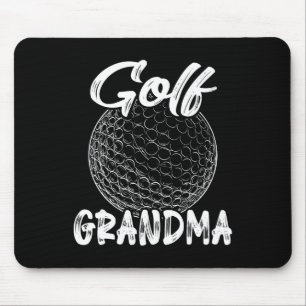 Golf Grandma Women Golfer Golf Ball Player Family Mouse Pad