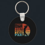 Golf Grandpa Dad Best Papa By Par  Key Ring<br><div class="desc">Golf Grandpa Dad Best Papa By Par</div>