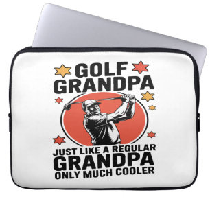 Golf Grandpa Just Like a Regular Grandpa Laptop Sleeve