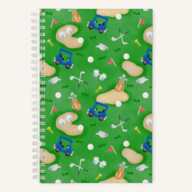 Golf Green Notebook (Front)