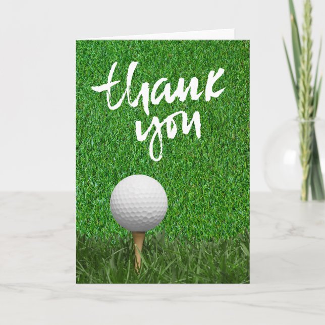 GOLF Greens Gratitude: Fairway Thank You Card (Front)