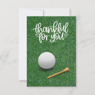 GOLF Greens Gratitude: Fairway Thank You Card
