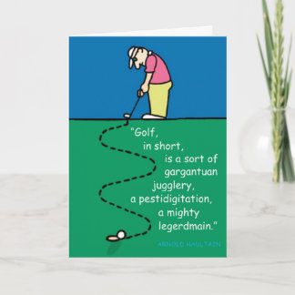 Golf Greetings 201809 Card
