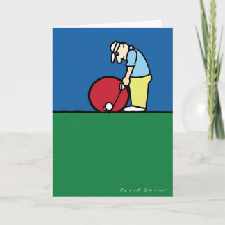 Golf Greetings Card