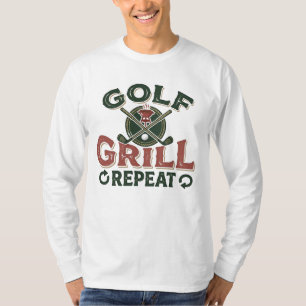 Golf Grill Repeat BBQ & Golfer T-Shirt