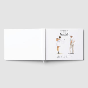 Golf guest book  for golfers Wedding Party