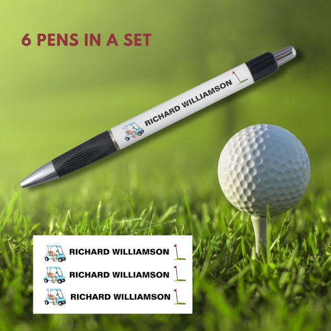 Golf Guy Cart Flag Personalised Name (Creator Uploaded)