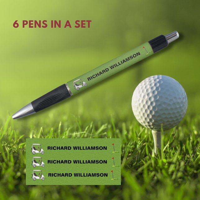 Golf Guy Cart Flag Personalised Name (Creator Uploaded)