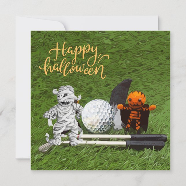 Golf  Halloween themed for golfer  Card (Front)