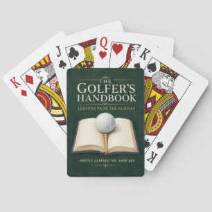 Golf Hand Book Funny gift for golfer Playing Cards