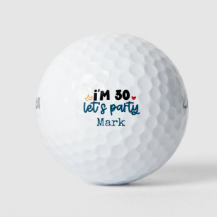 Golf Happy 30th Birthday for golfer  Balls