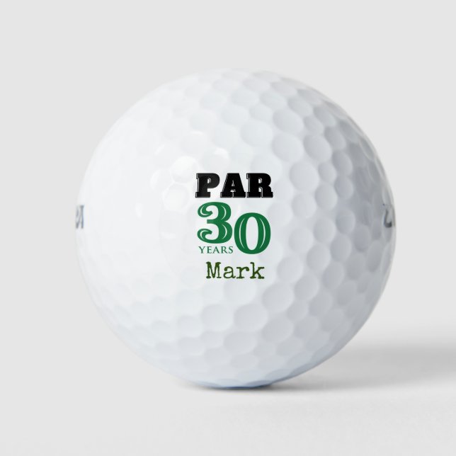 Golf Happy 30th Birthday for golfer  Par 30 years Golf Balls (Front)