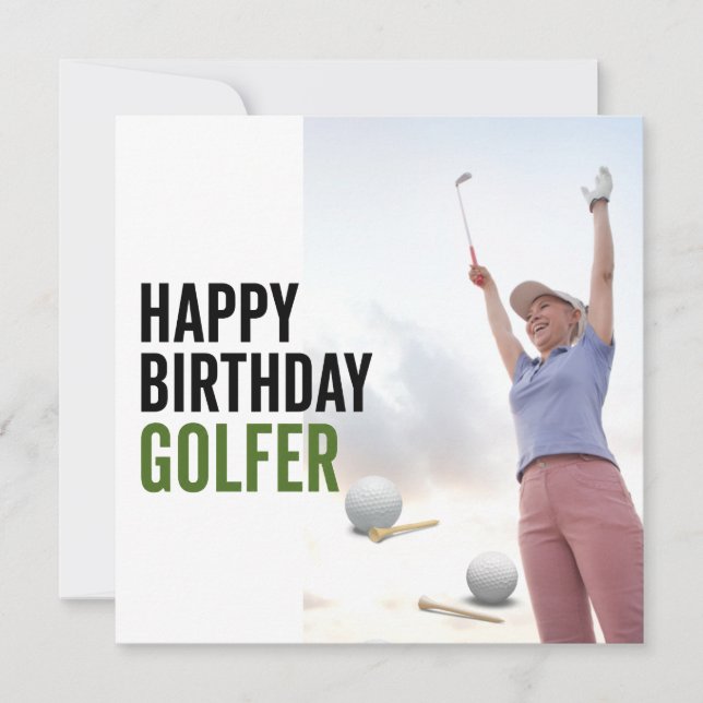 Golf Happy Birthday Golfer (Front)