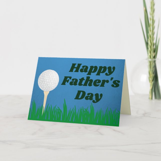 Golf Happy Father's Day Card (Front)