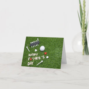 Golf Happy Father's Day for golfer Card