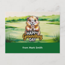 Golf Happy Groundhog Day for Golfer