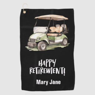 Golf Happy retirement for golfer  Towel