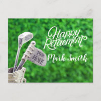 Golf happy retirement with golf iron